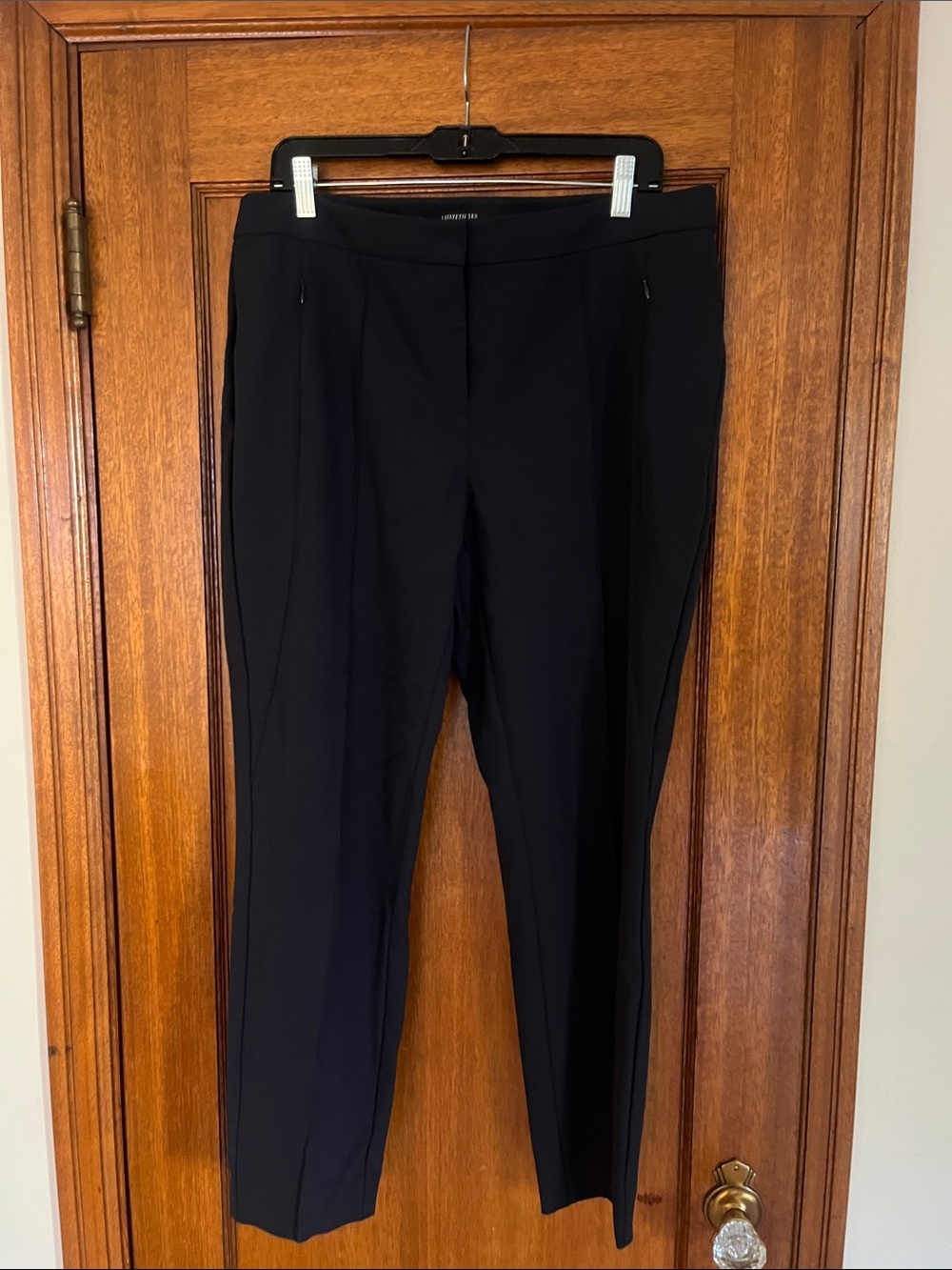 Lafayette 148 New York Navy Skinny Dress Pants